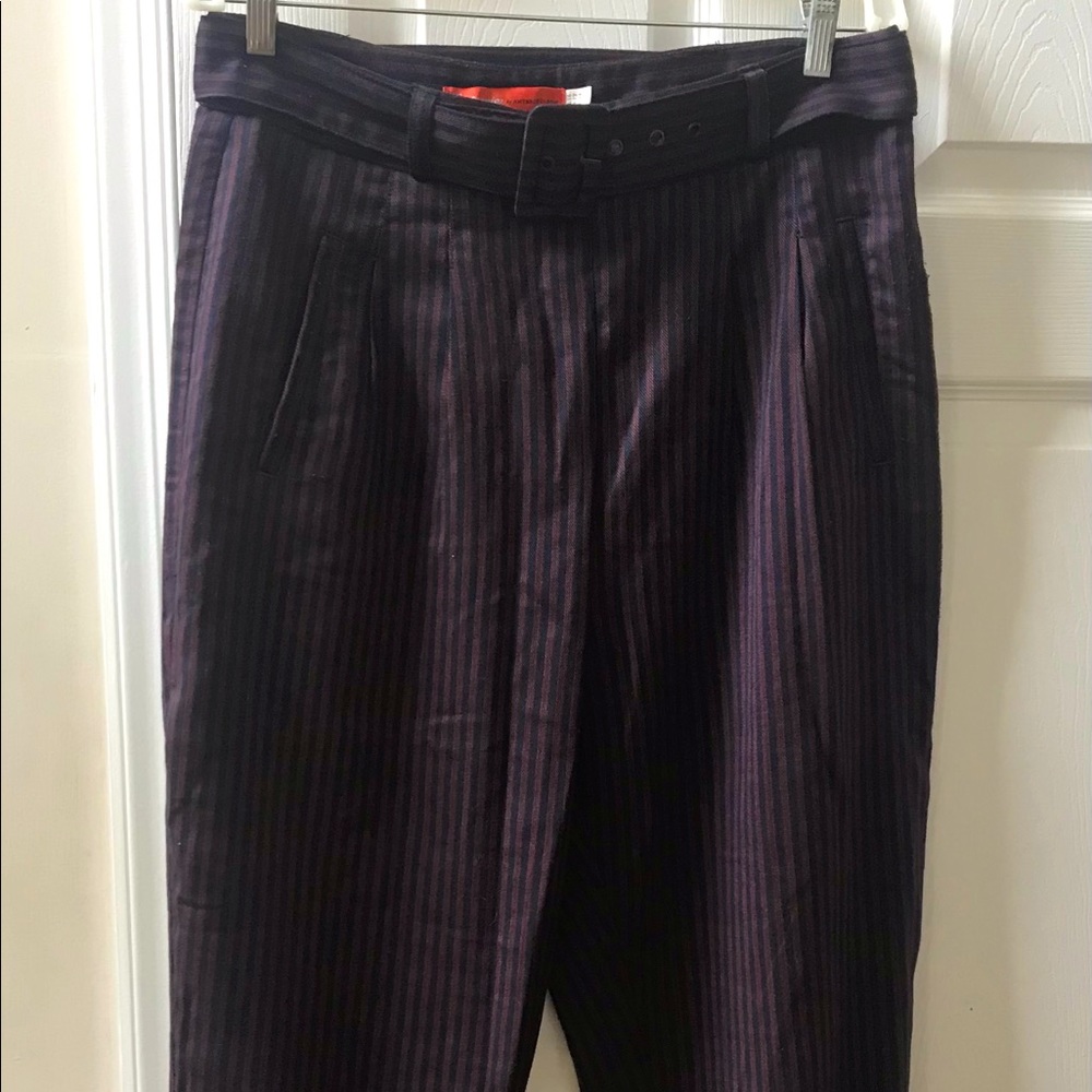 Cartonnier (Anthropologie) Belted Trousers Size 12